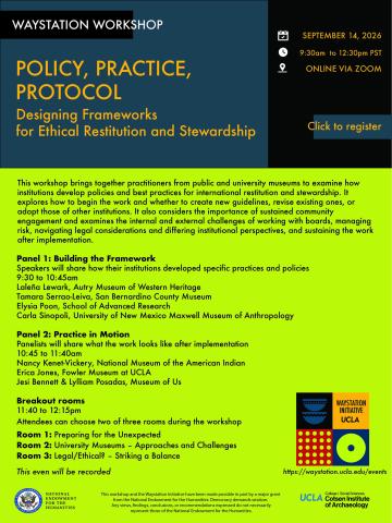 Flyer for Policy, Practice, Protocol workshop